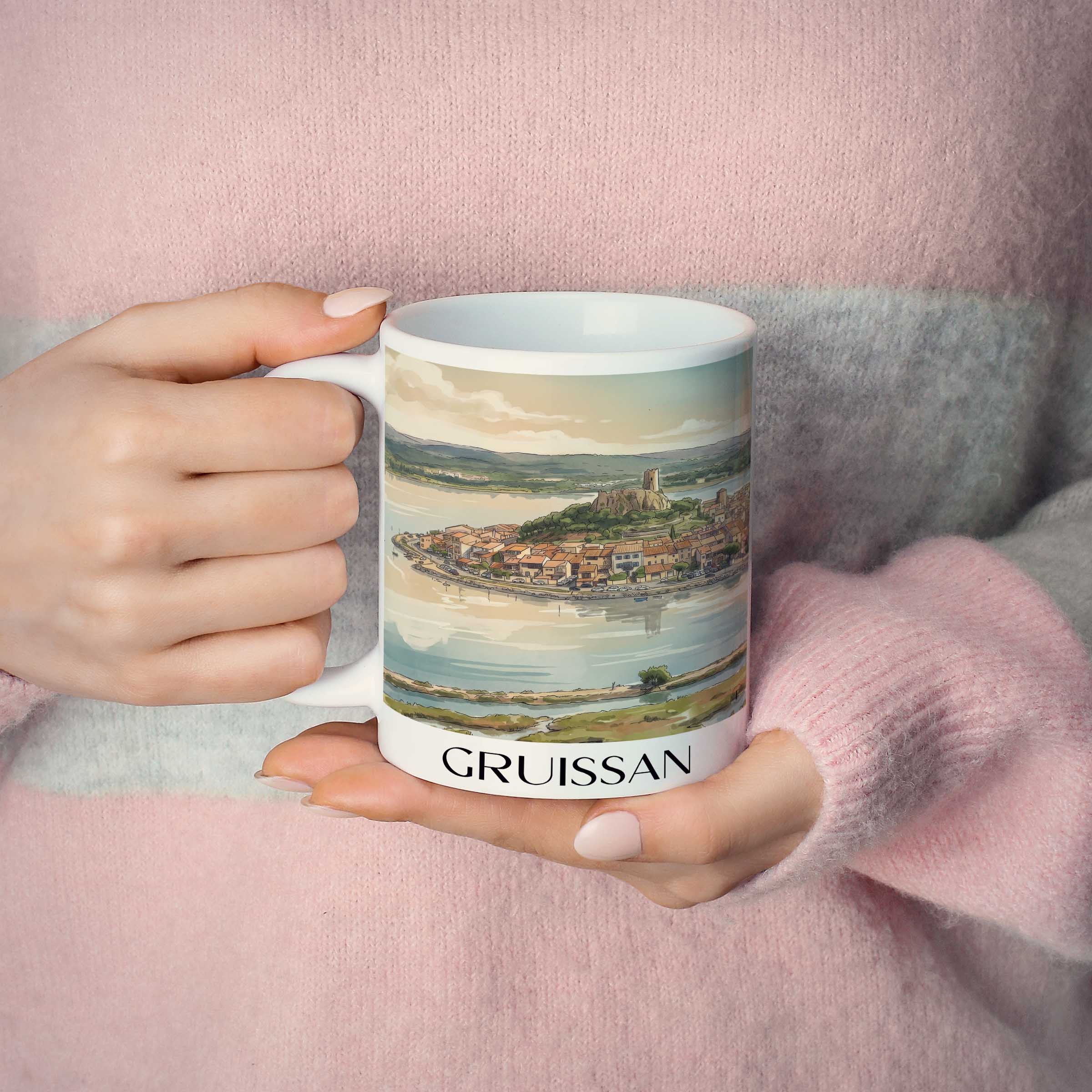 gruissan-littoral-frankreich-kaffeebecher-aquarell