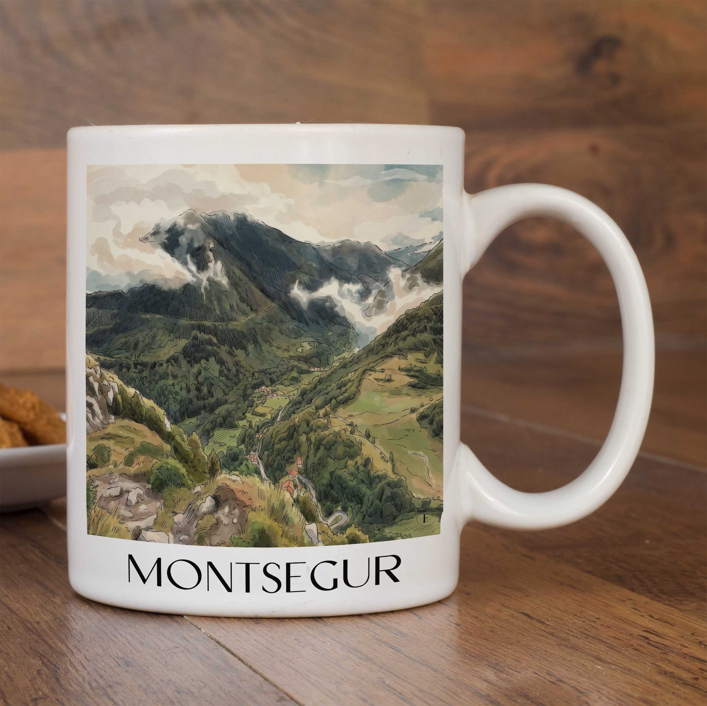 montsegur-pays-cathare-frankreich-kaffeebecher-aquarell