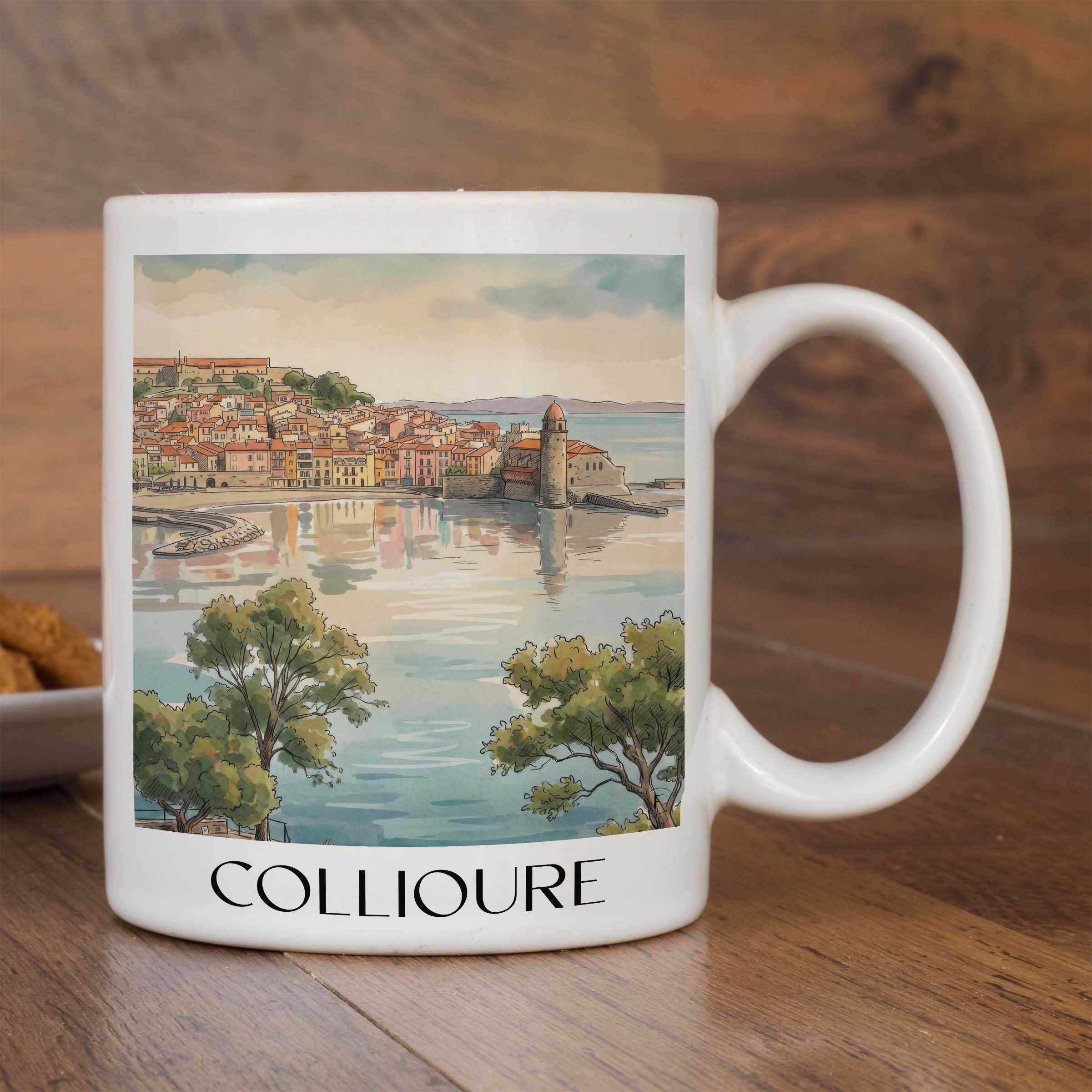 collioure--côte-vermeille-frankreich-kaffeebecher-aquarell