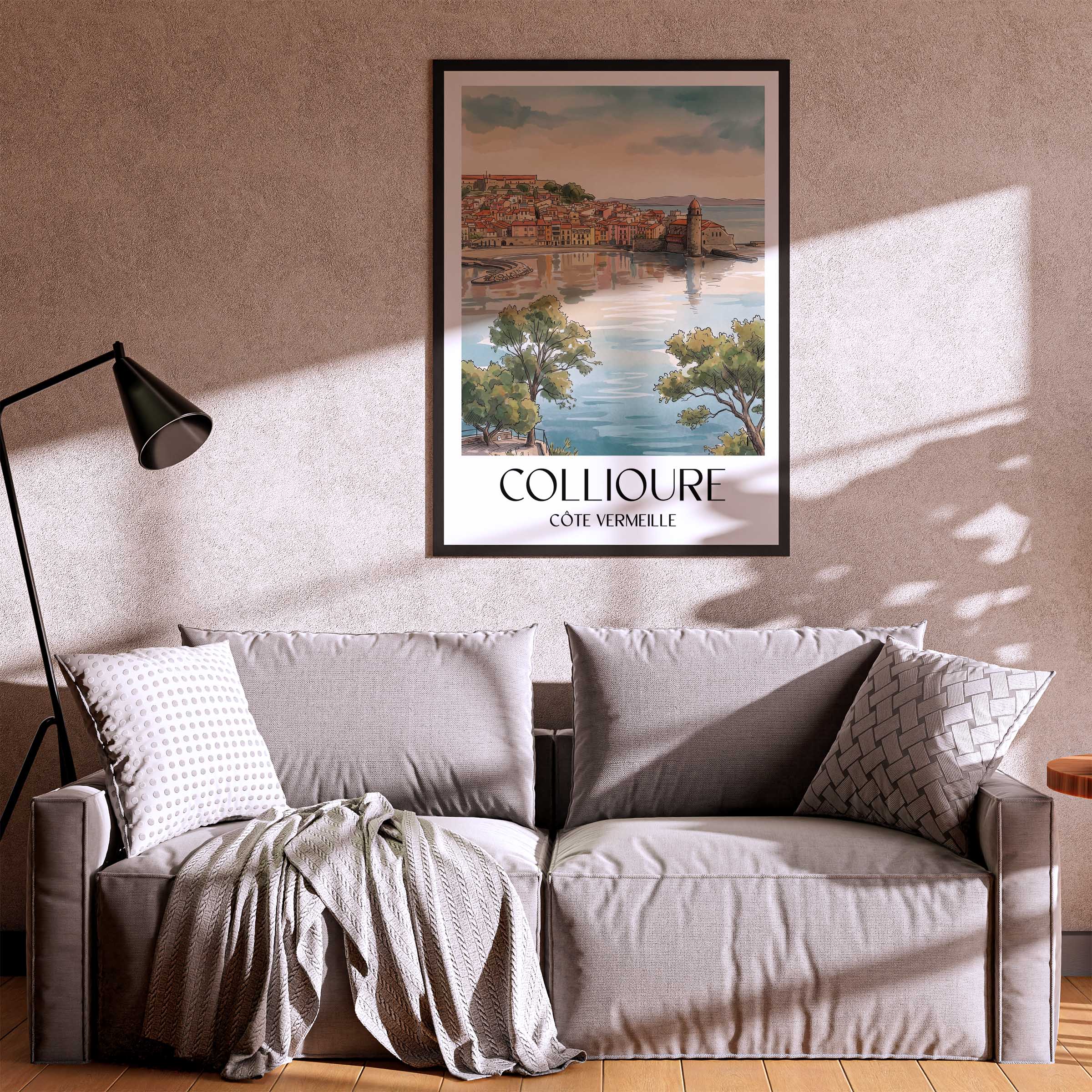 collioure--côte-vermeille-frankreich-poster-aquarell