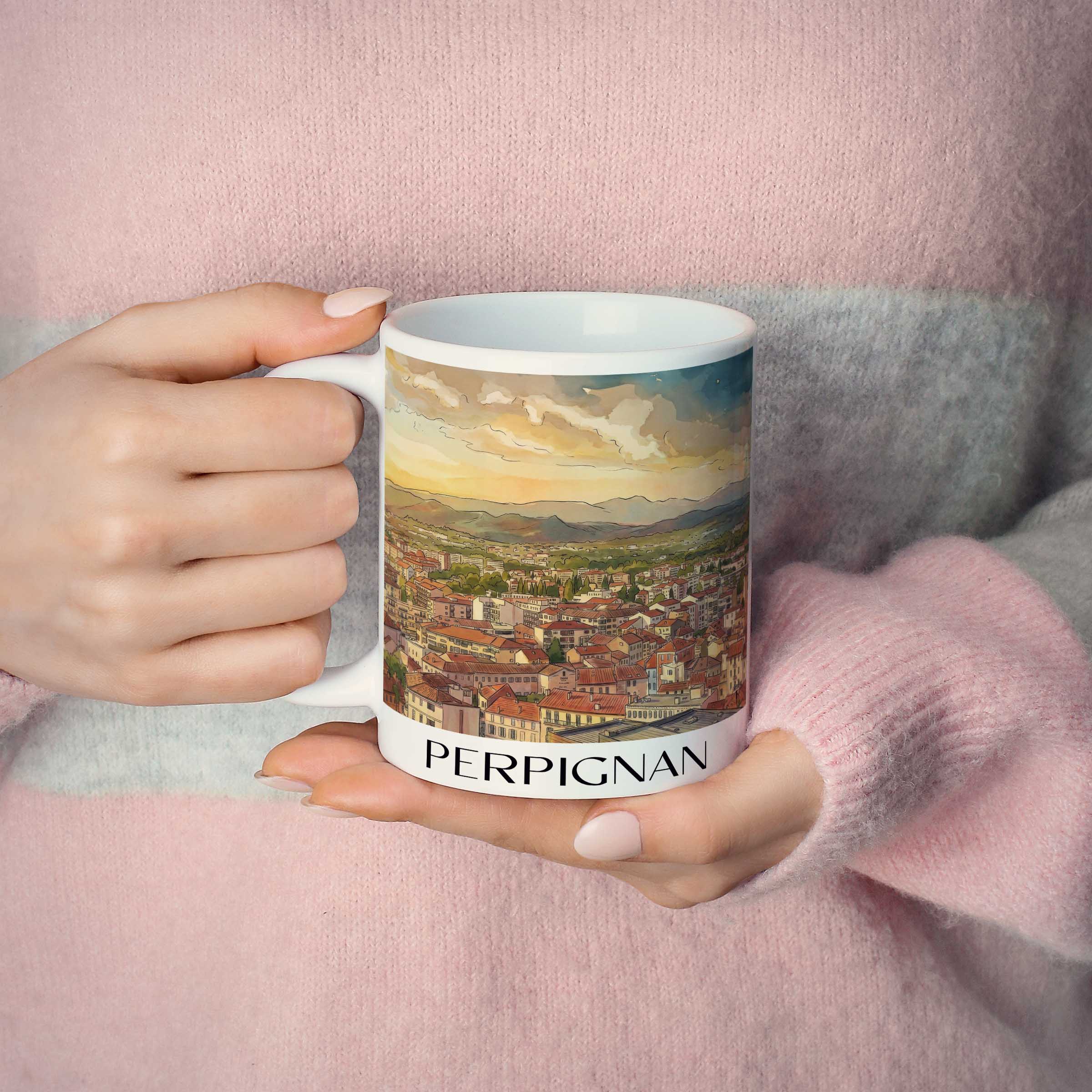 perpignan-okzitanien-frankreich-kaffeebecher-aquarell