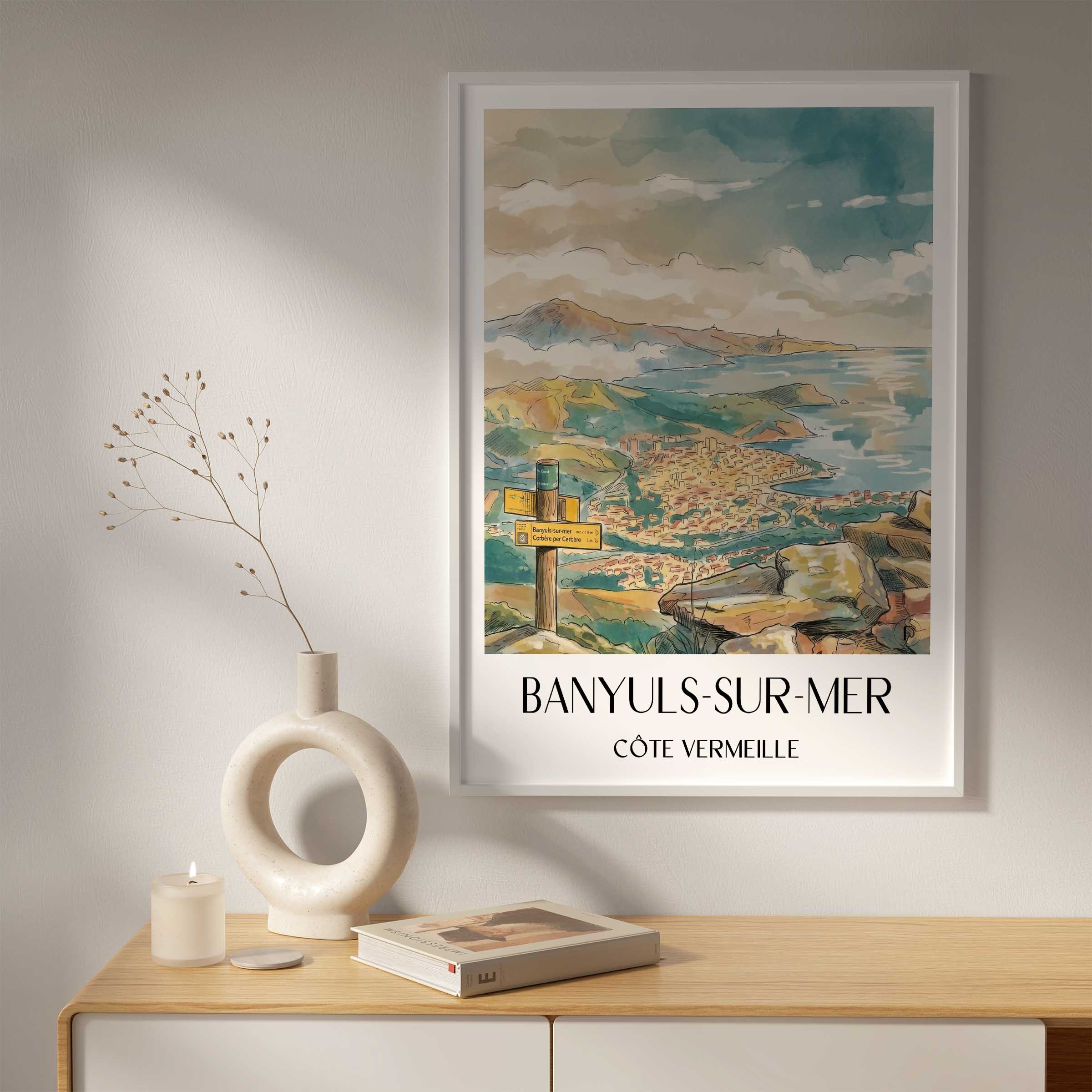 banyuls-sur-mer-côte-vermeille-frankreich-poster-aquarell