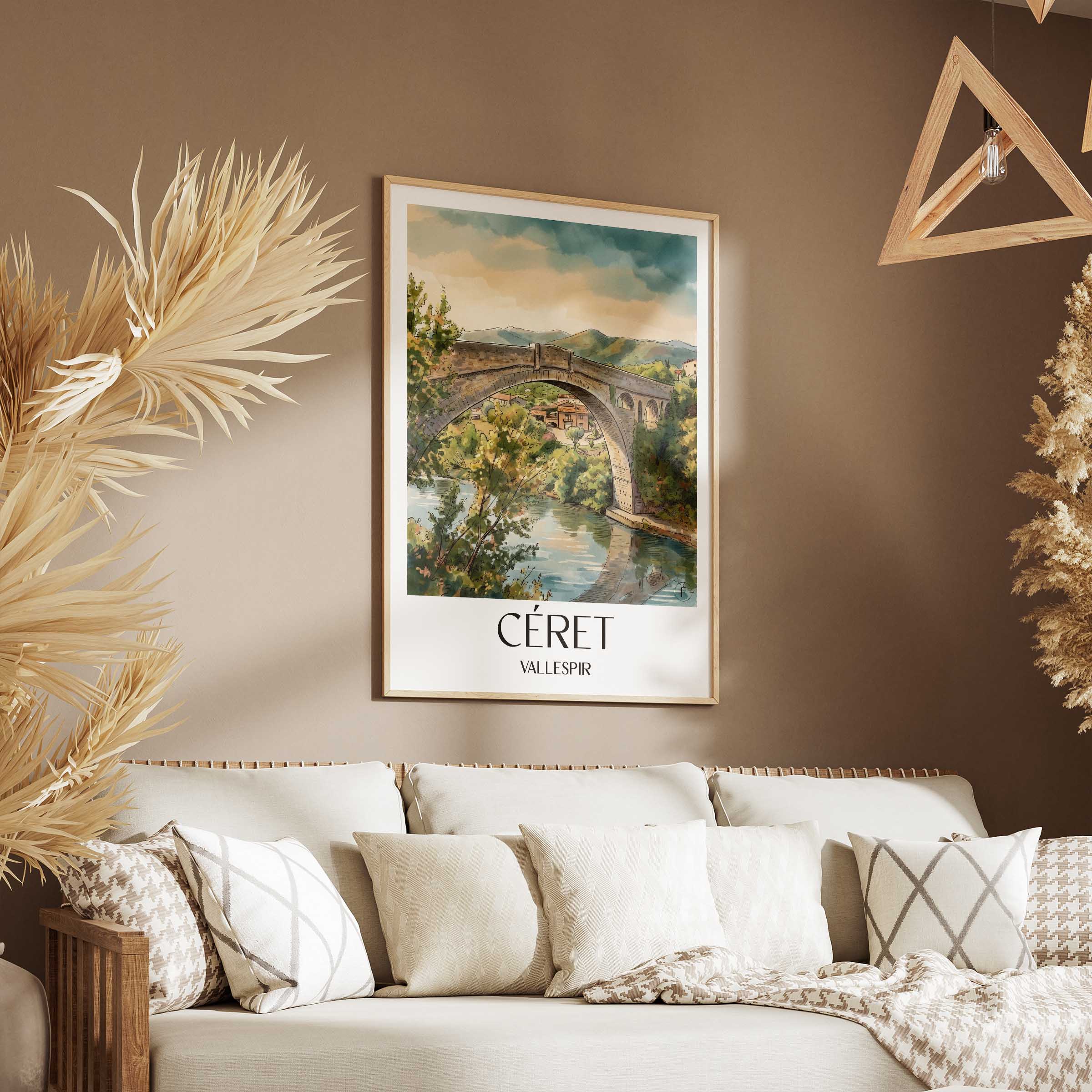 céret--vallespir-frankreich-poster-aquarell