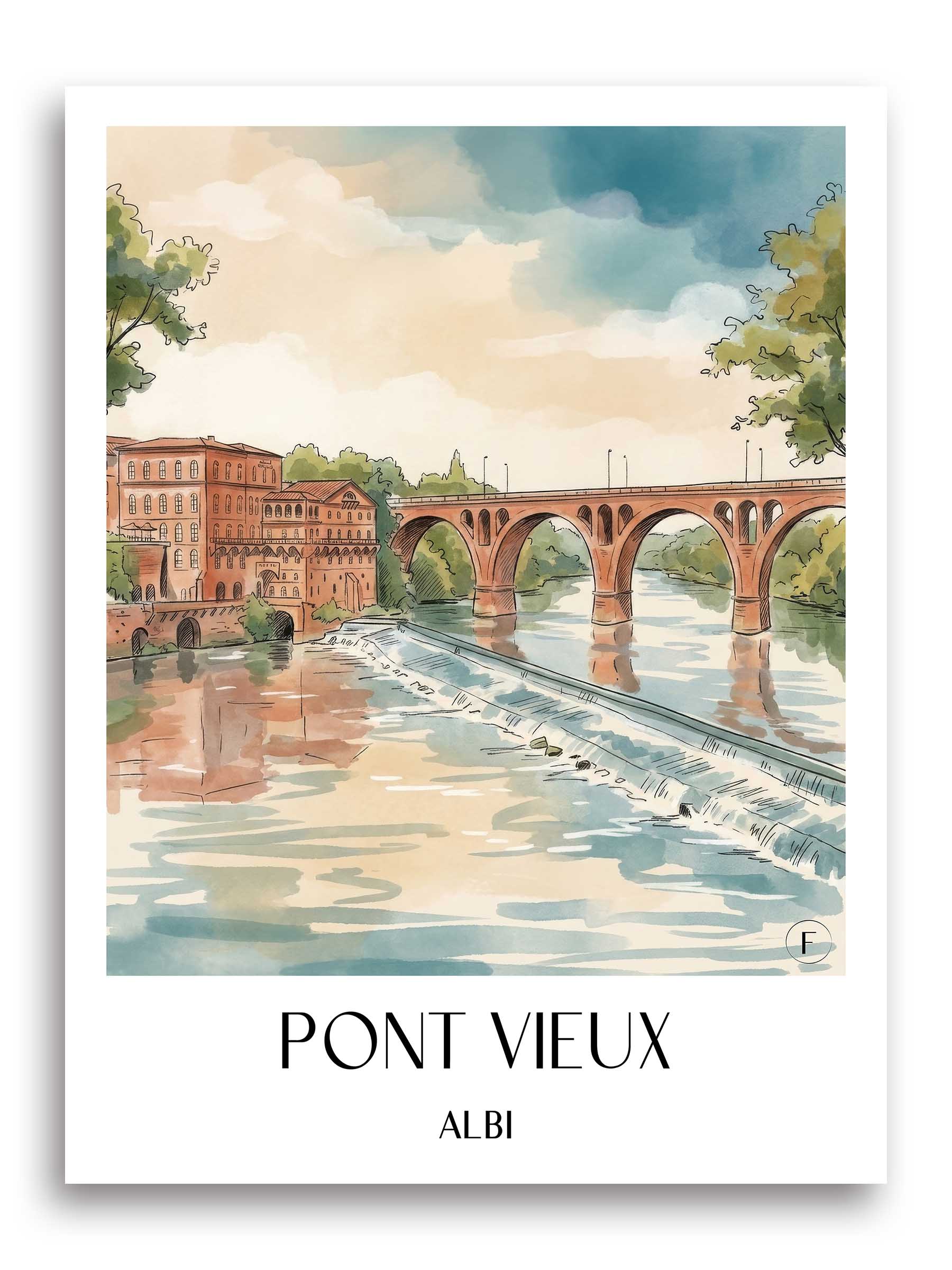 pont-vieux--albi-frankreich-poster-aquarell