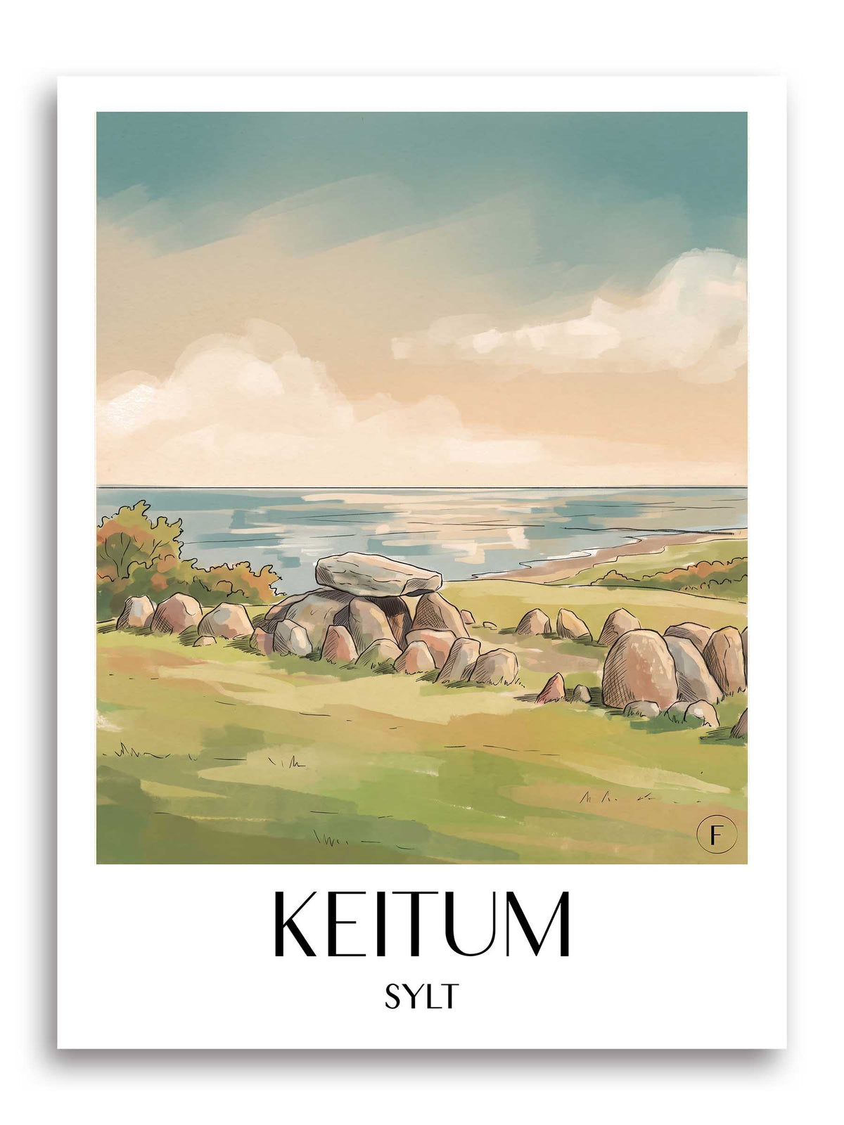 keitum-sylt-deutschland-poster-aquarell