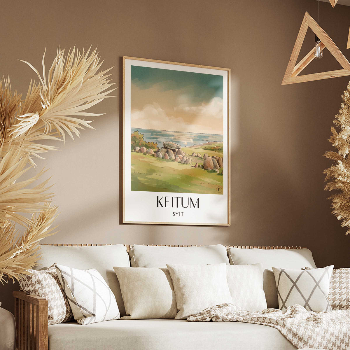 keitum-sylt-deutschland-poster-aquarell