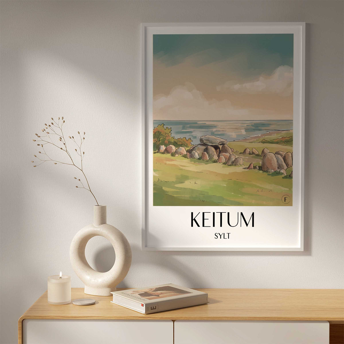 keitum-sylt-deutschland-poster-aquarell