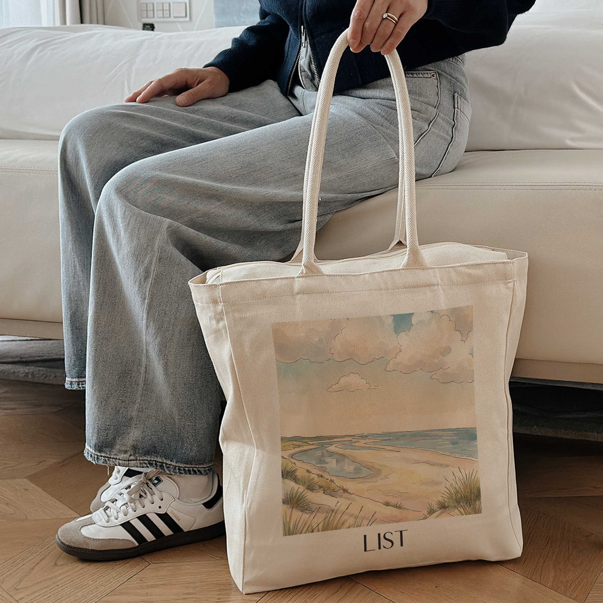list-sylt-deutschland-einkaufstasche-aquarell