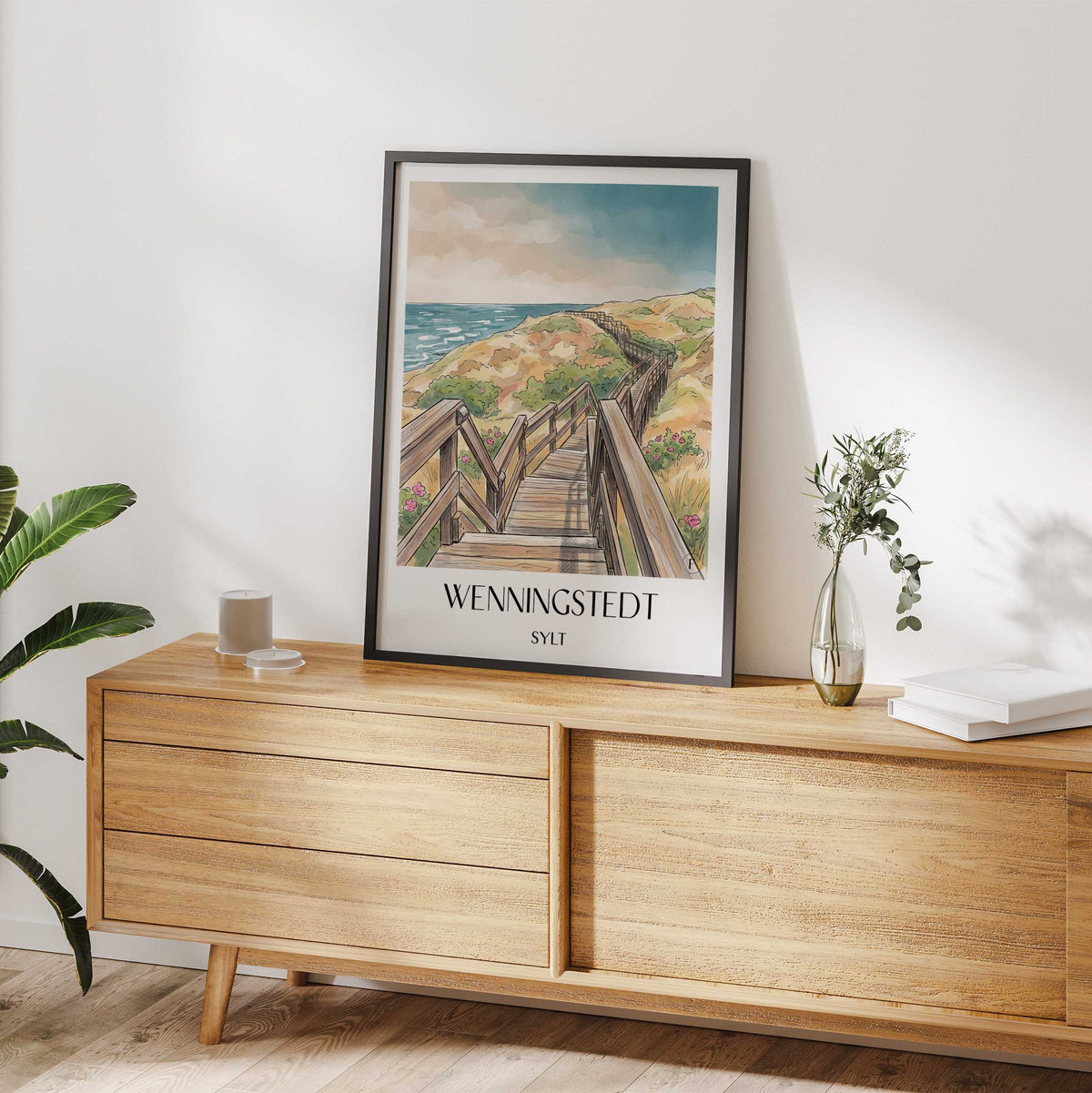 wenningstedt-sylt-deutschland-poster-aquarell