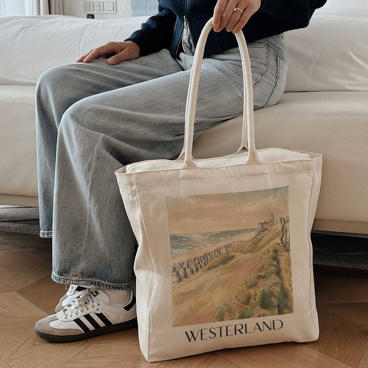 westerland-sylt-deutschland-einkaufstasche-aquarell
