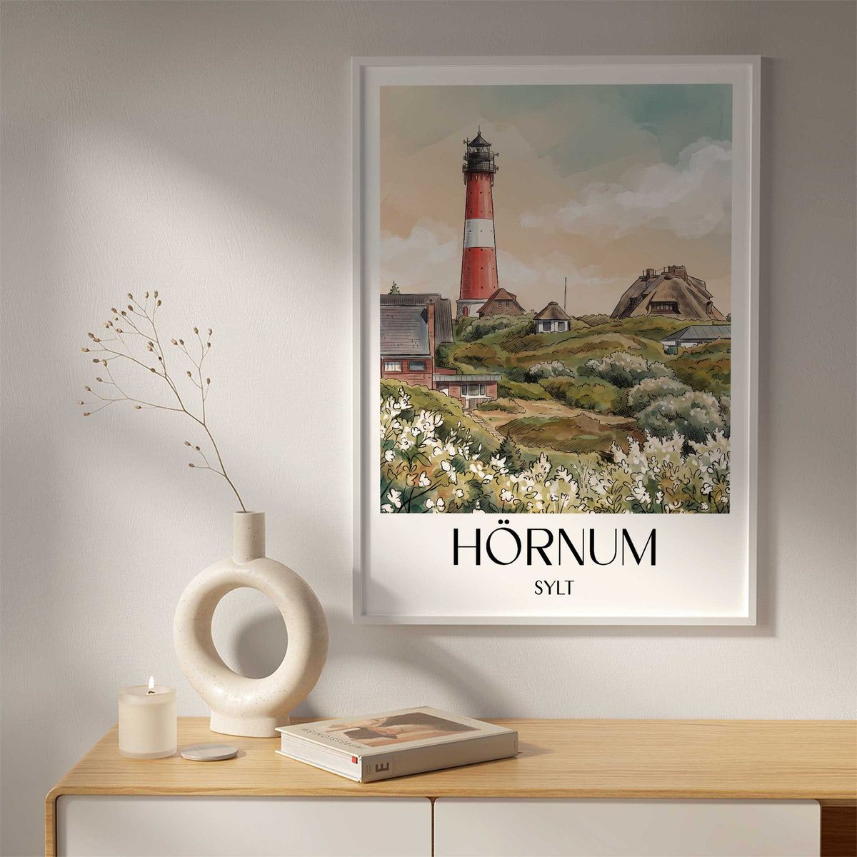 hörnum-sylt-deutschland-poster-aquarell
