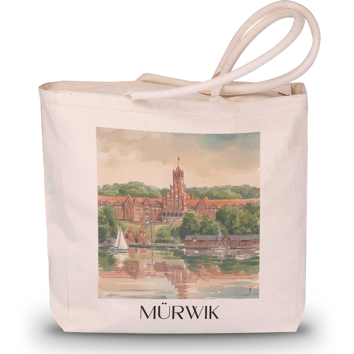 mürwik-schleswig-holstein-deutschland-einkaufstasche-aquarell