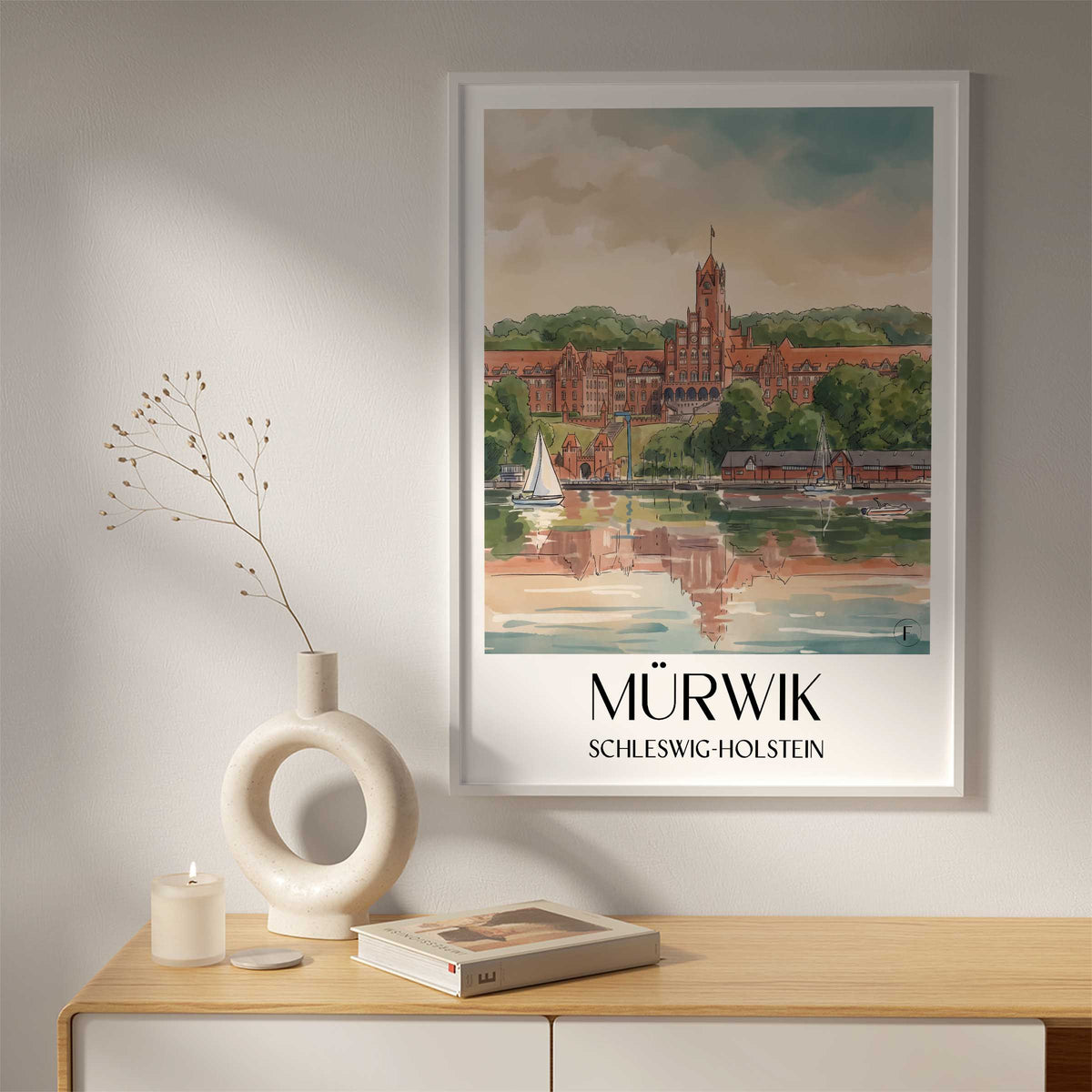 mürwik-schleswig-holstein-deutschland-poster-aquarell