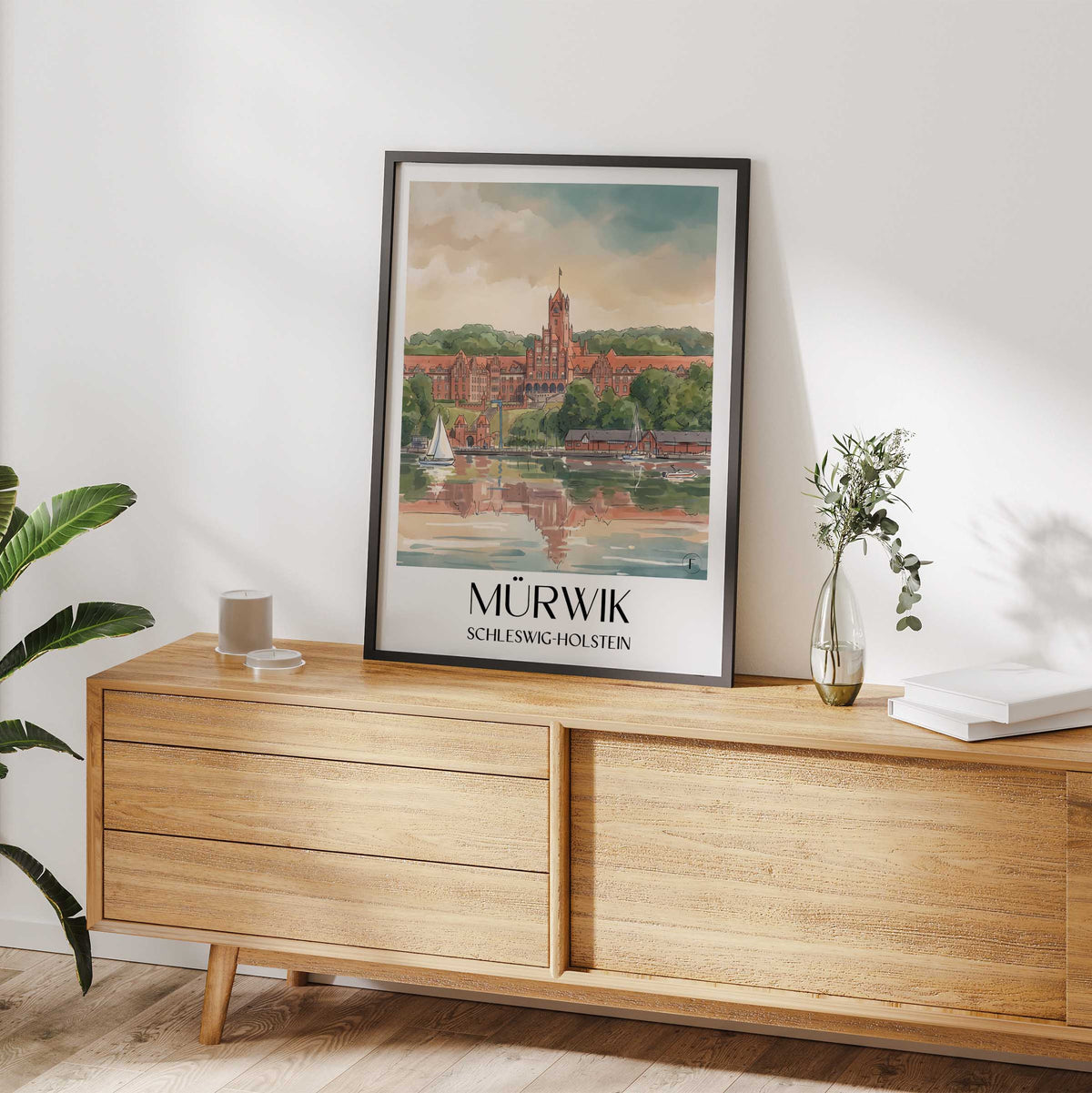 mürwik-schleswig-holstein-deutschland-poster-aquarell