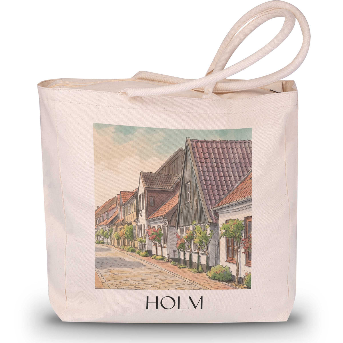 holm-holstein-deutschland-einkaufstasche-aquarell