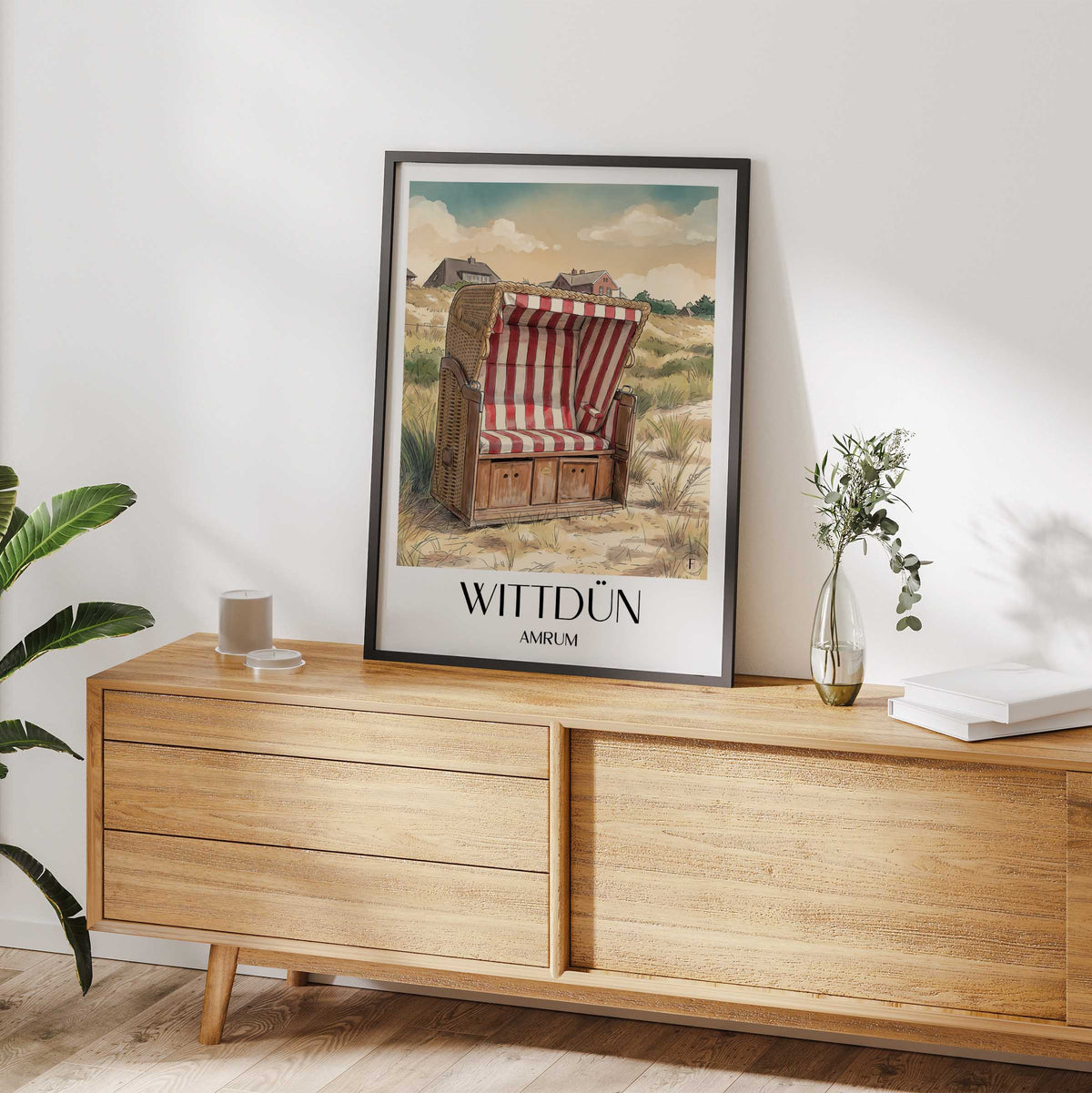 wittdün-amrum-deutschland-poster-aquarell