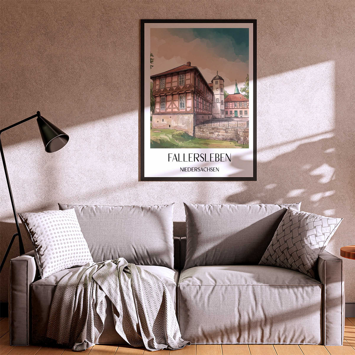 fallersleben-niedersachsen-deutschland-poster-aquarell