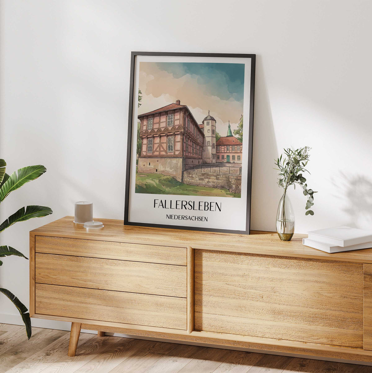 fallersleben-niedersachsen-deutschland-poster-aquarell