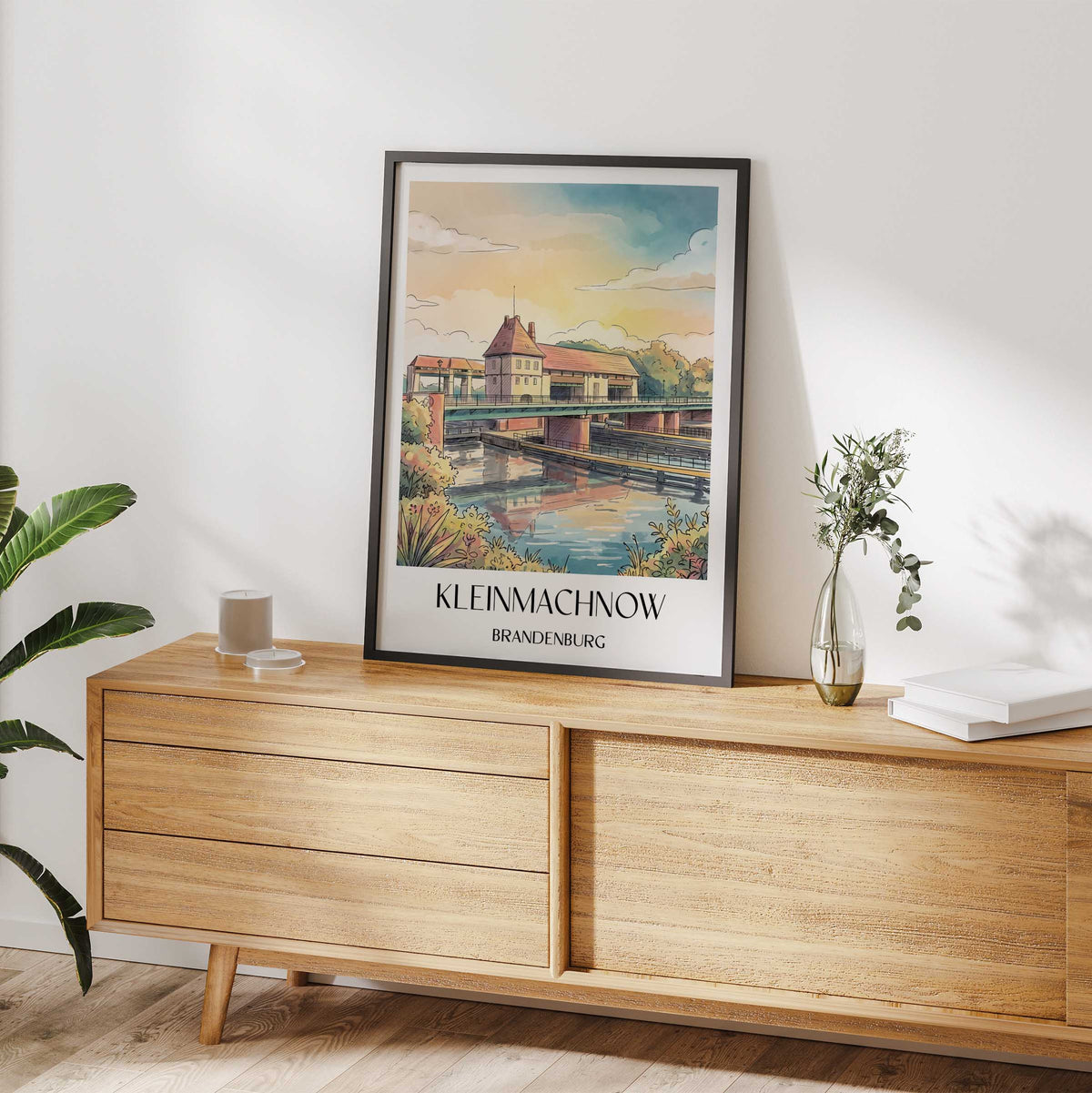 kleinmachnow-brandenburg-deutschland-poster-aquarell