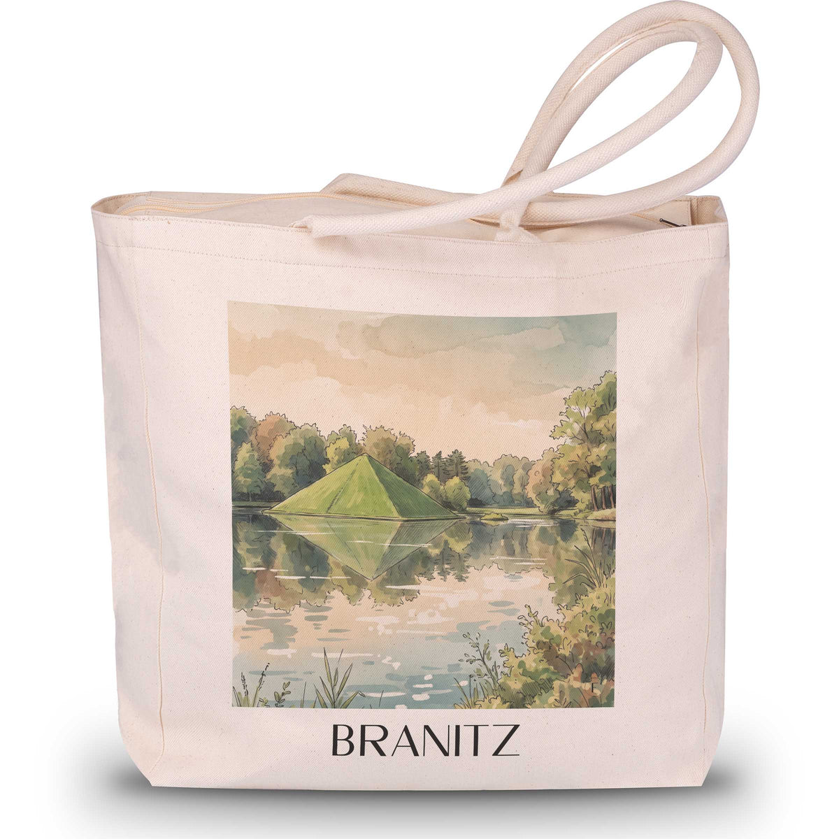 branitz-cottbus-deutschland-einkaufstasche-aquarell