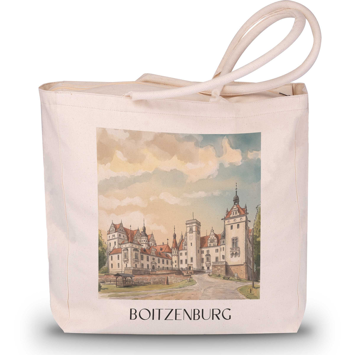 boitzenburg-uckermark-deutschland-einkaufstasche-aquarell