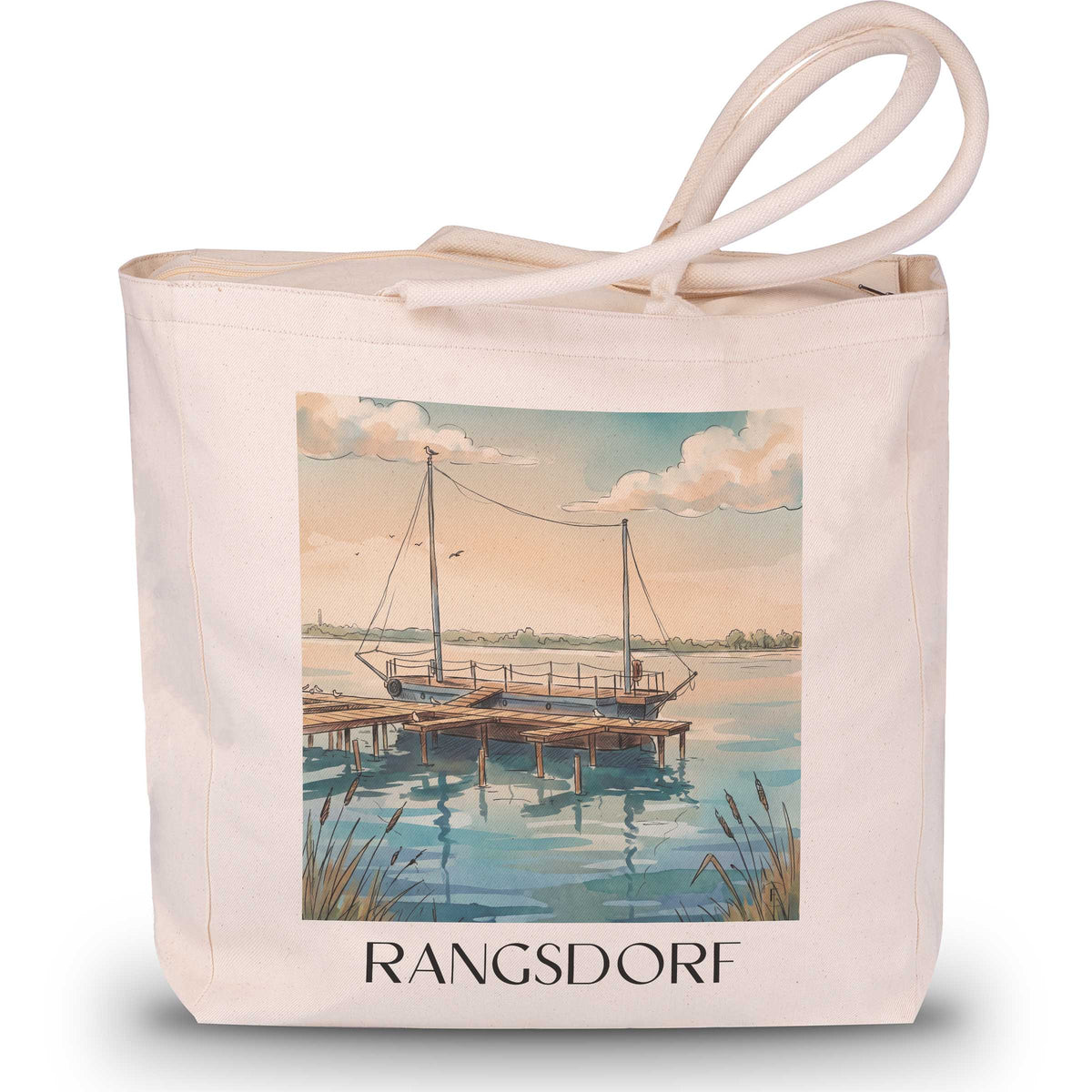 rangsdorf-teltow-deutschland-einkaufstasche-aquarell