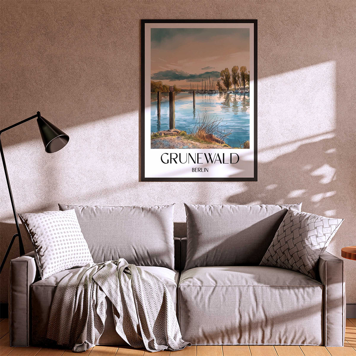 grunewald-berlin-deutschland-poster-aquarell