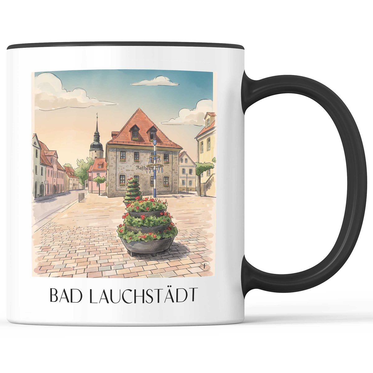 bad-lauchstädt-saale-unstrut-deutschland-kaffeebecher-aquarell