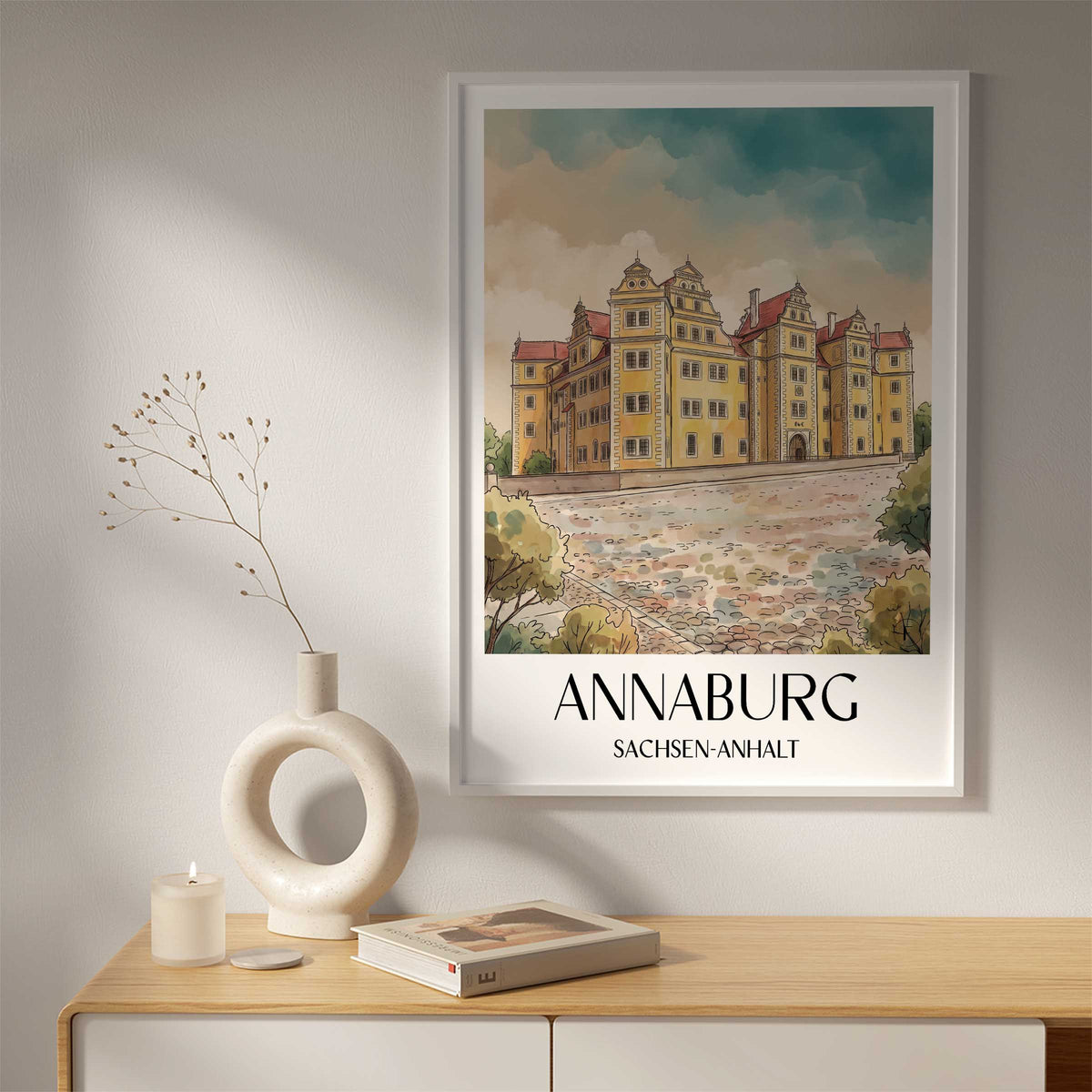 annaburg-sachsen-anhalt-deutschland-poster-aquarell