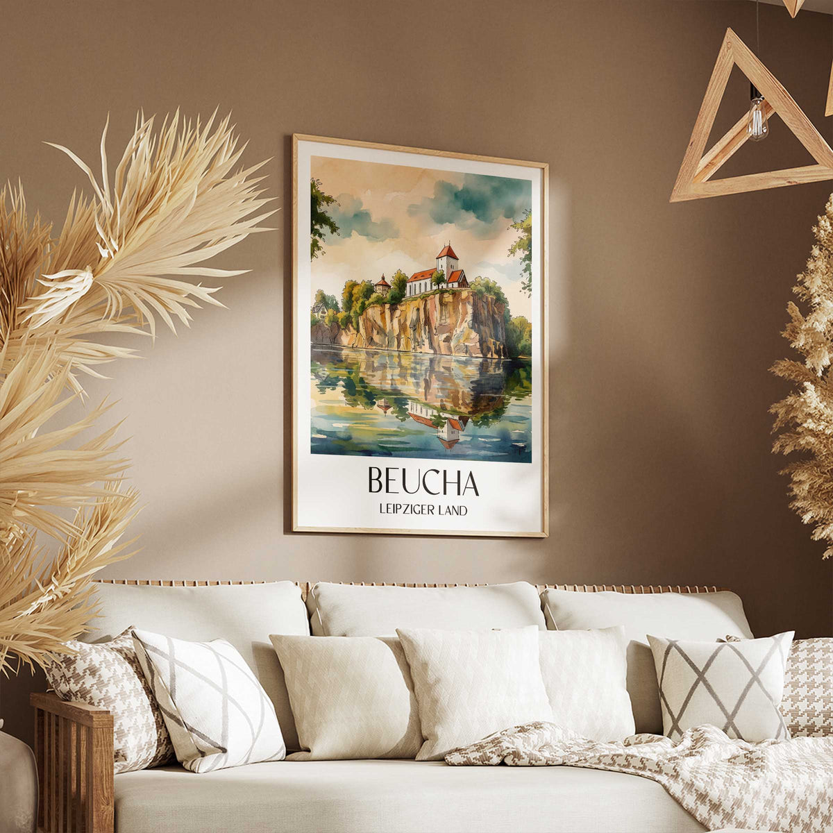 beucha-leipziger-land-deutschland-poster-aquarell