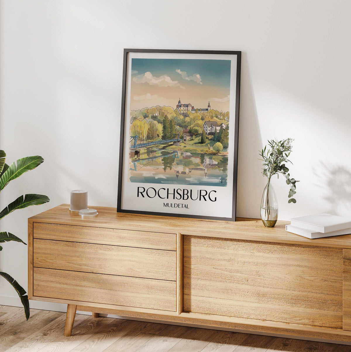 rochsburg-muldetal-deutschland-poster-aquarell