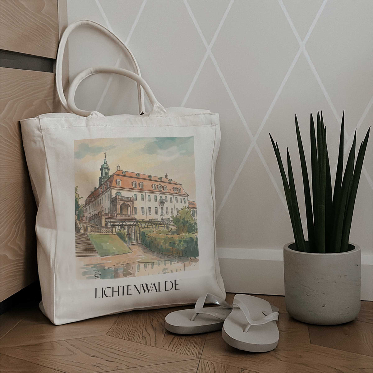lichtenwalde-erzgebirgsvorland-deutschland-einkaufstasche-aquarell