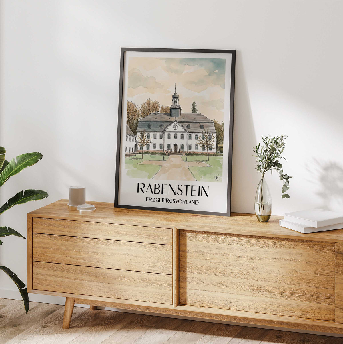 rabenstein-erzgebirgsvorland-deutschland-poster-aquarell