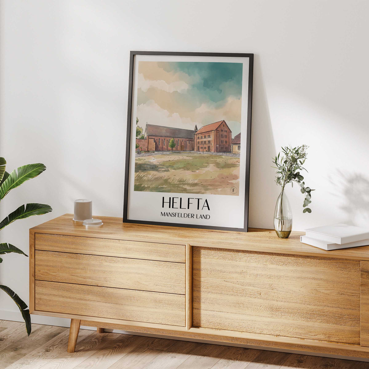 helfta-mansfelder-land-deutschland-poster-aquarell