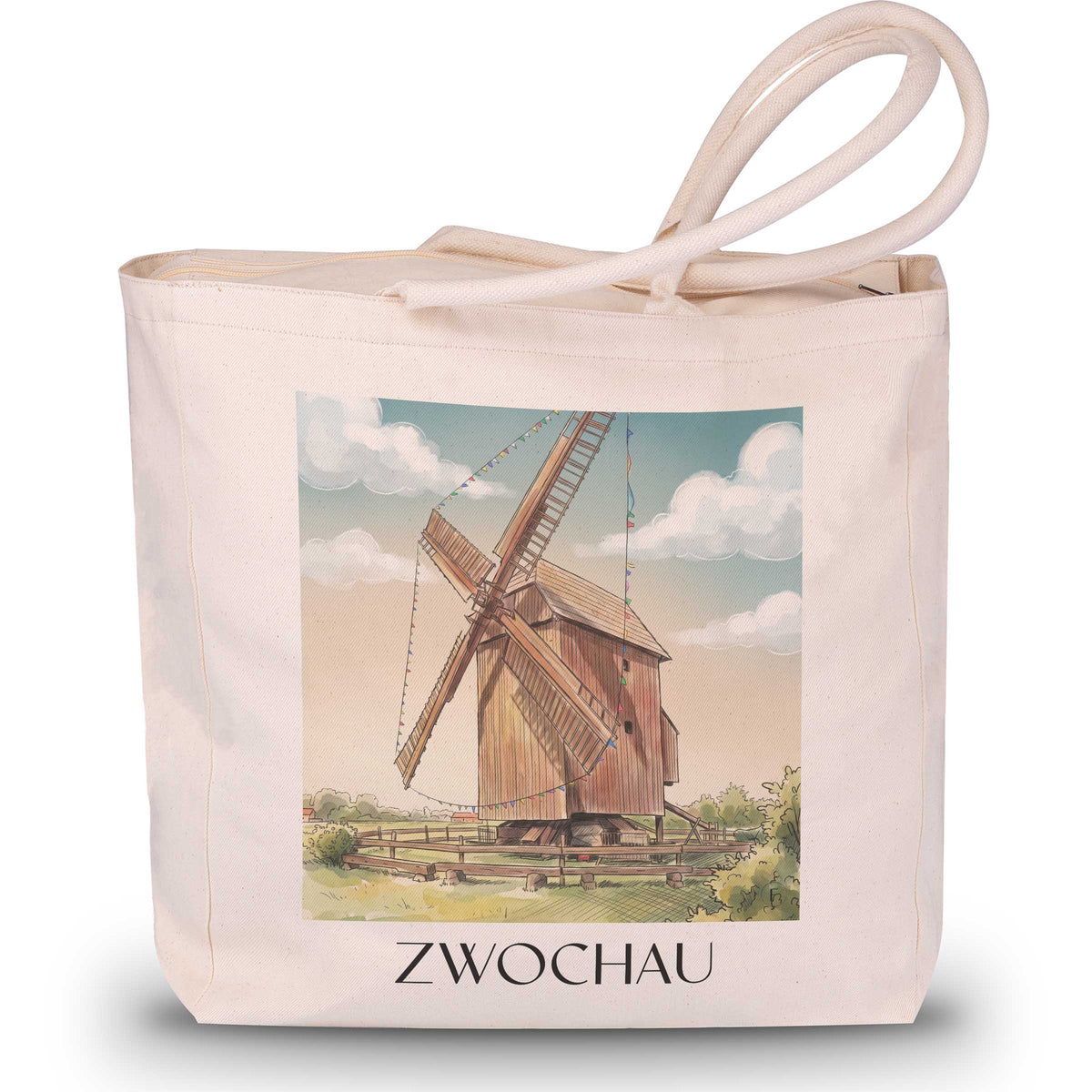 zwochau-leipziger-tieflandsbucht-deutschland-einkaufstasche-aquarell