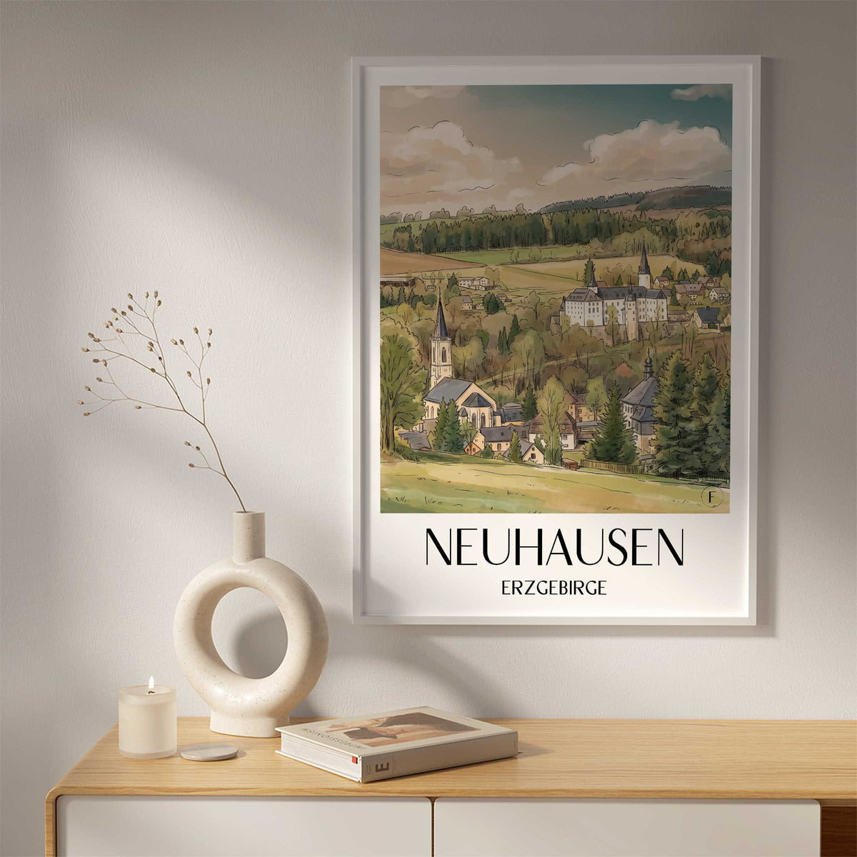 neuhausen-erzgebirge-deutschland-poster-aquarell
