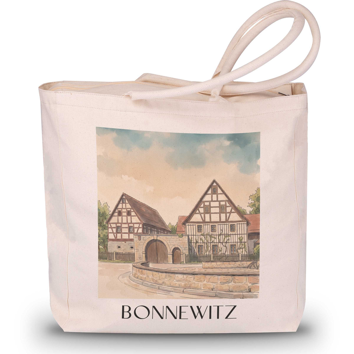 bonnewitz-sächsische-schweiz-deutschland-einkaufstasche-aquarell