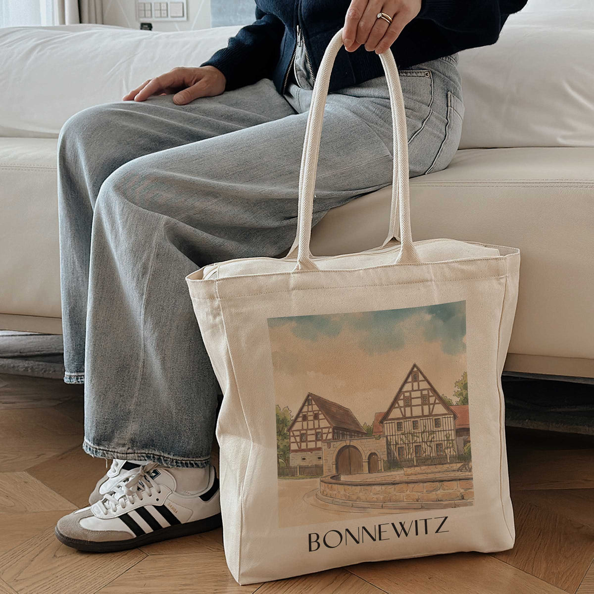 bonnewitz-sächsische-schweiz-deutschland-einkaufstasche-aquarell