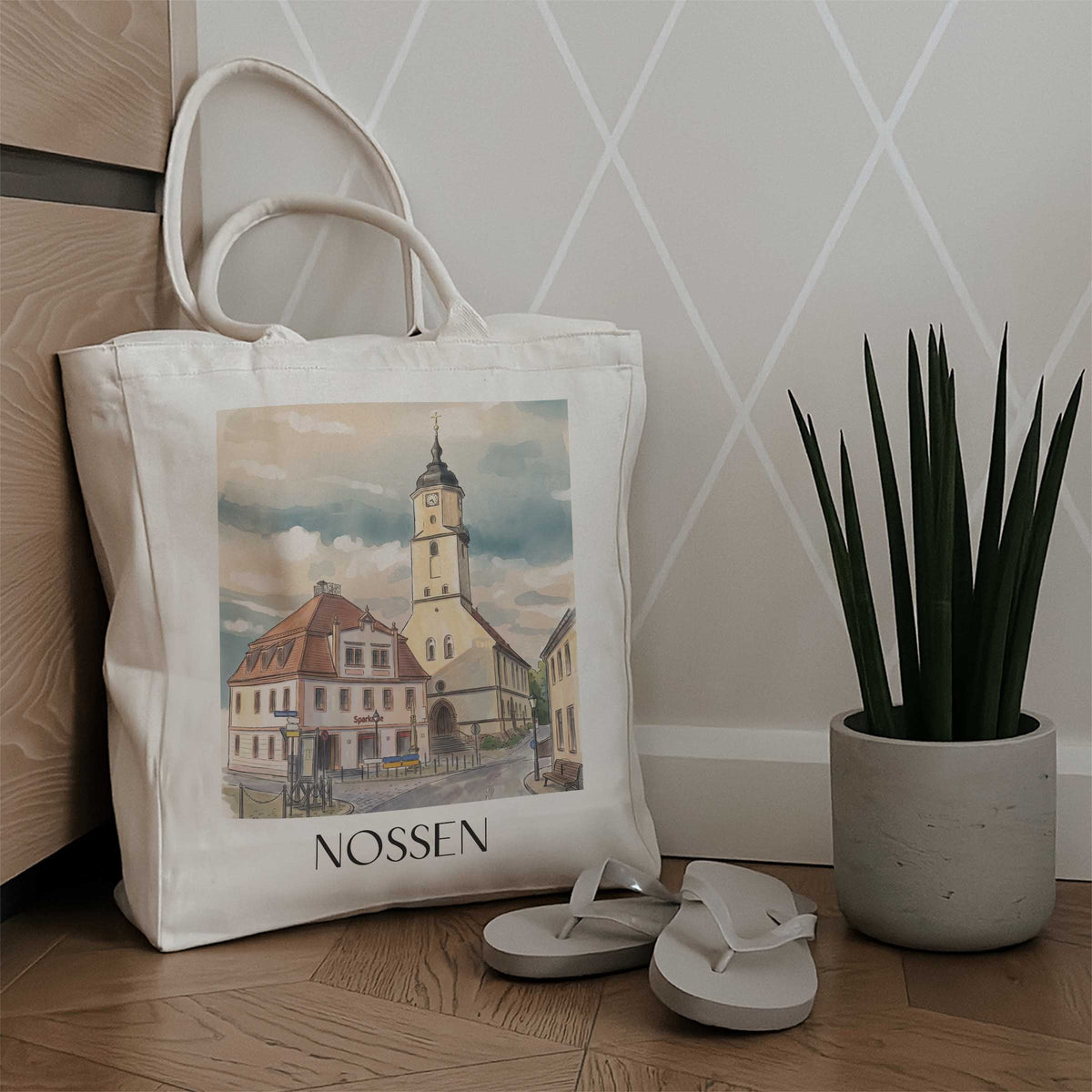 nossen-sachsen-deutschland-einkaufstasche-aquarell