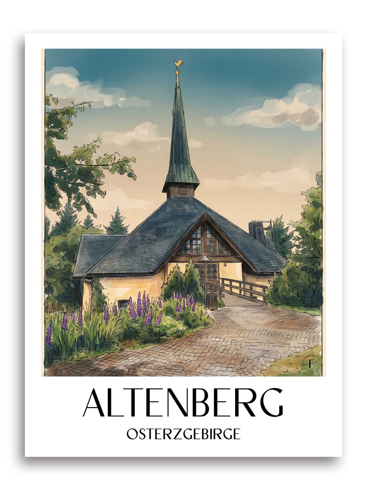 altenberg-osterzgebirge-deutschland-poster-aquarell