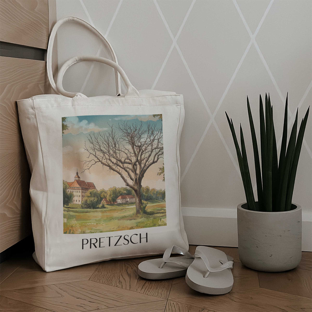 pretzsch-sachsen-anhalt-deutschland-einkaufstasche-aquarell