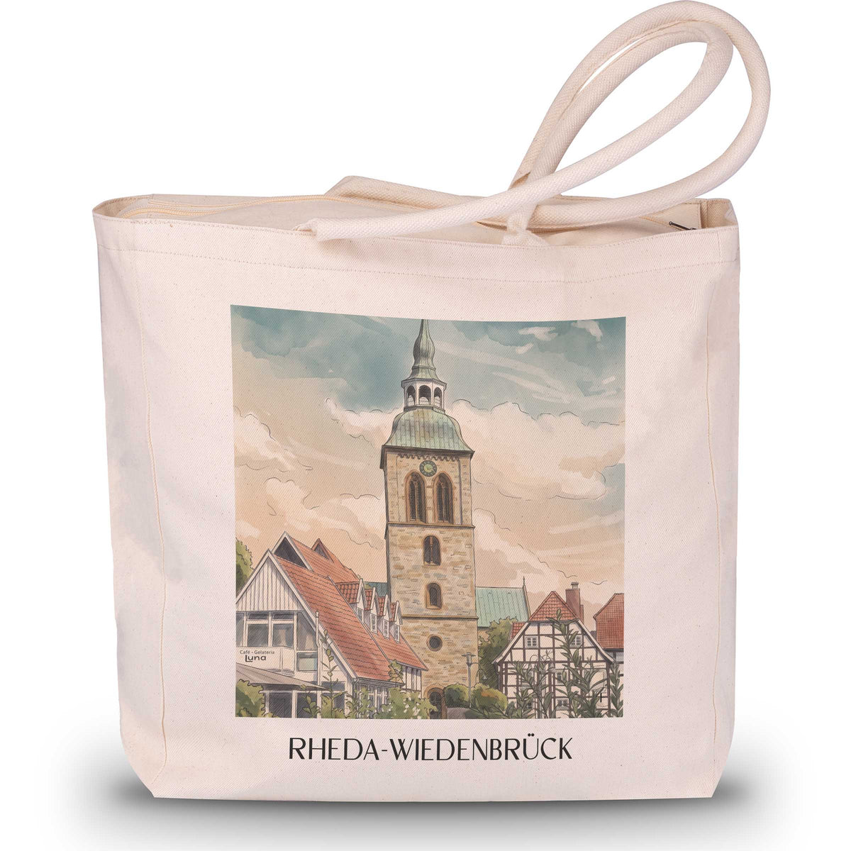 Rheda-wiedenbrück Shopping Tasche - Ostwestfalen-Lippe - Deutschland Tote Bag - Einkaufstasche im Aquarell Stil