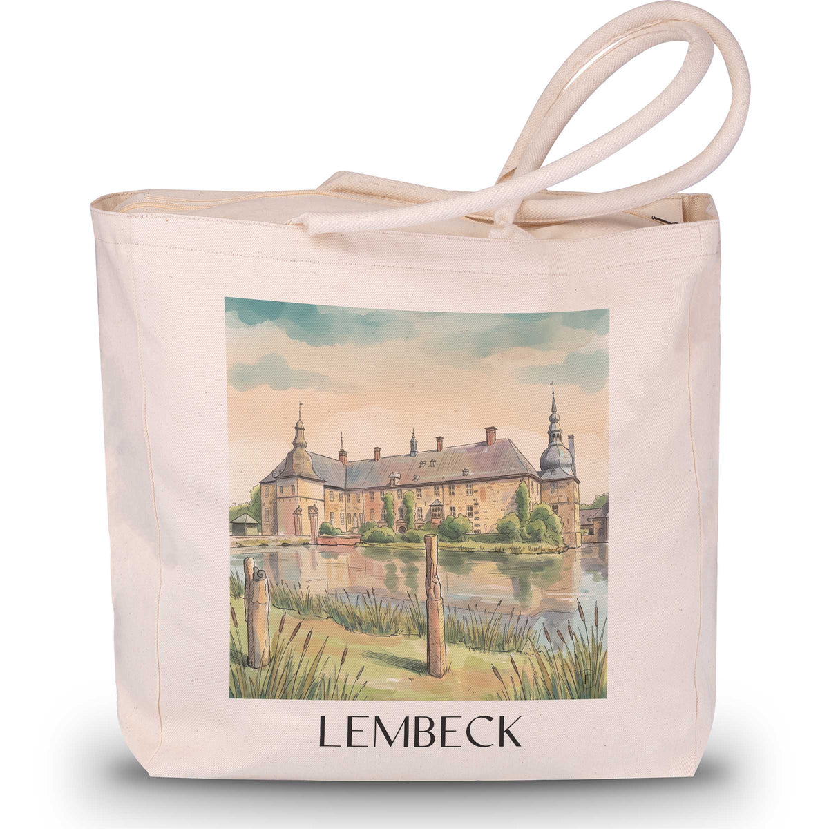 lembeck-münsterland-deutschland-einkaufstasche-aquarell