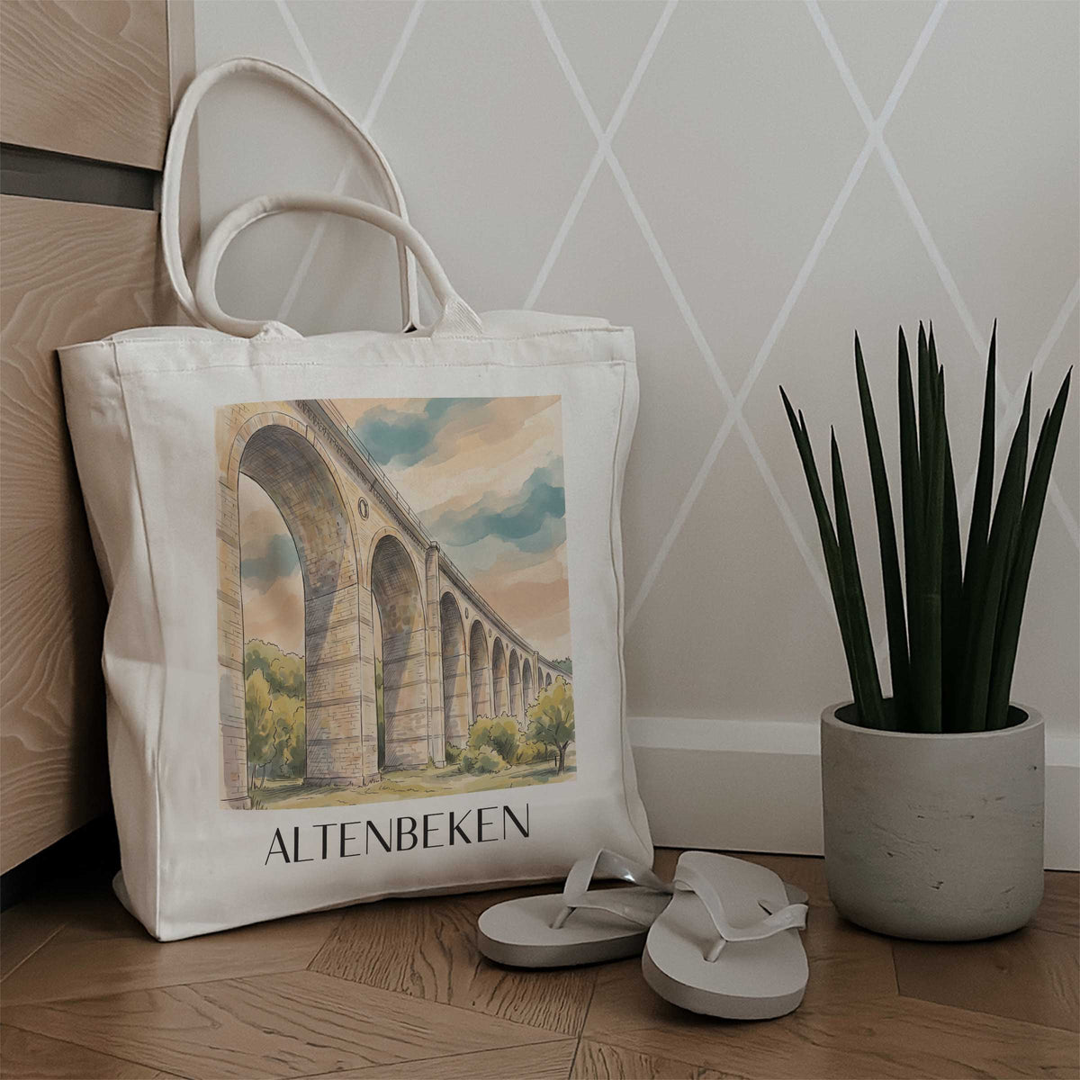 altenbeken-eggegebirge-deutschland-einkaufstasche-aquarell