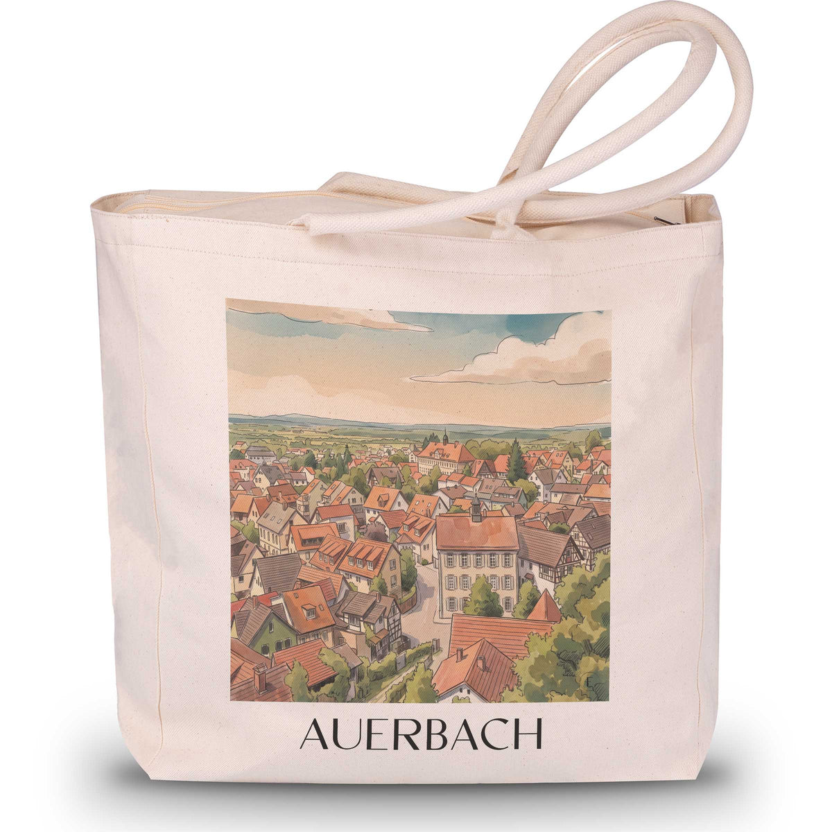 auerbach-bergstraße-deutschland-einkaufstasche-aquarell