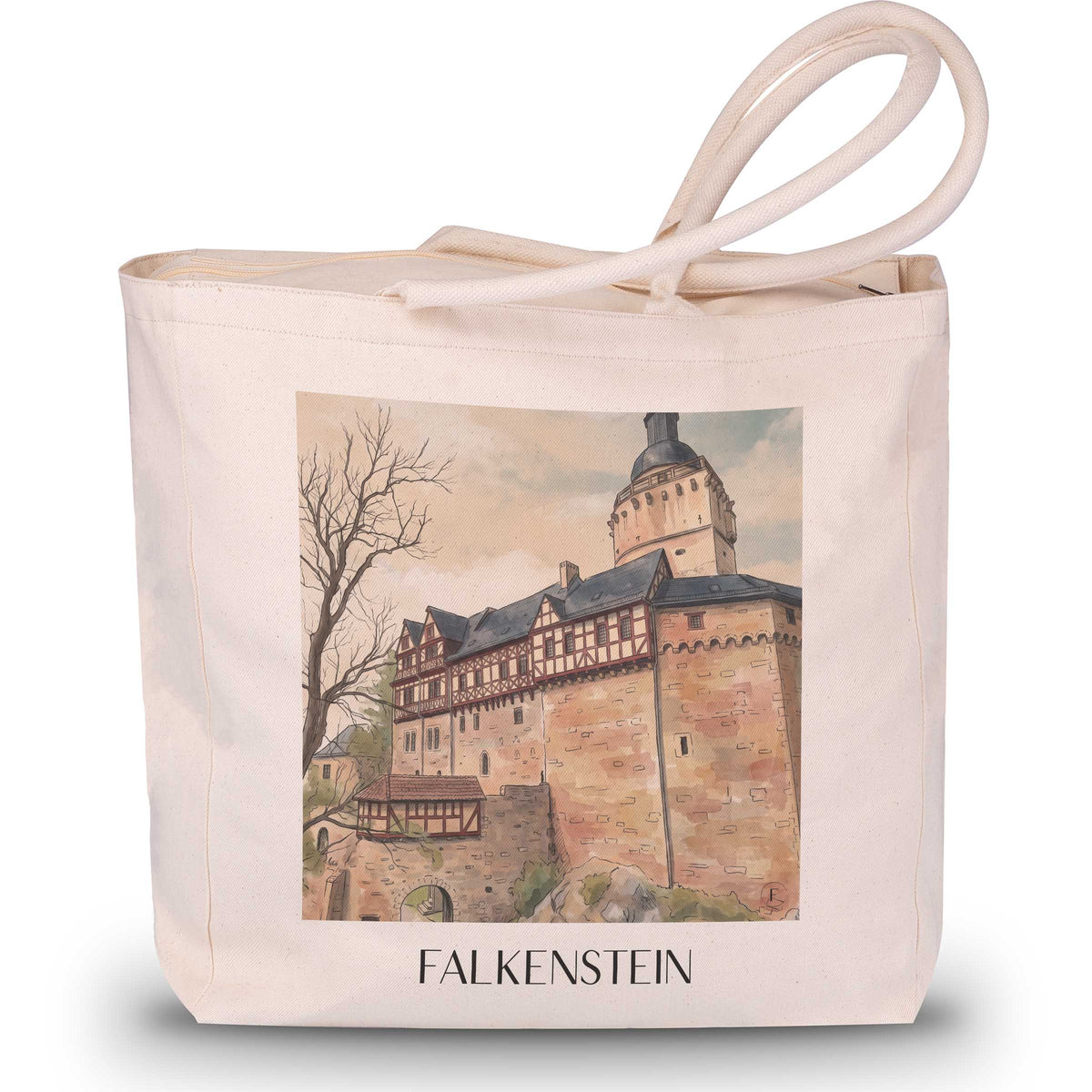 falkenstein-harz-deutschland-einkaufstasche-aquarell