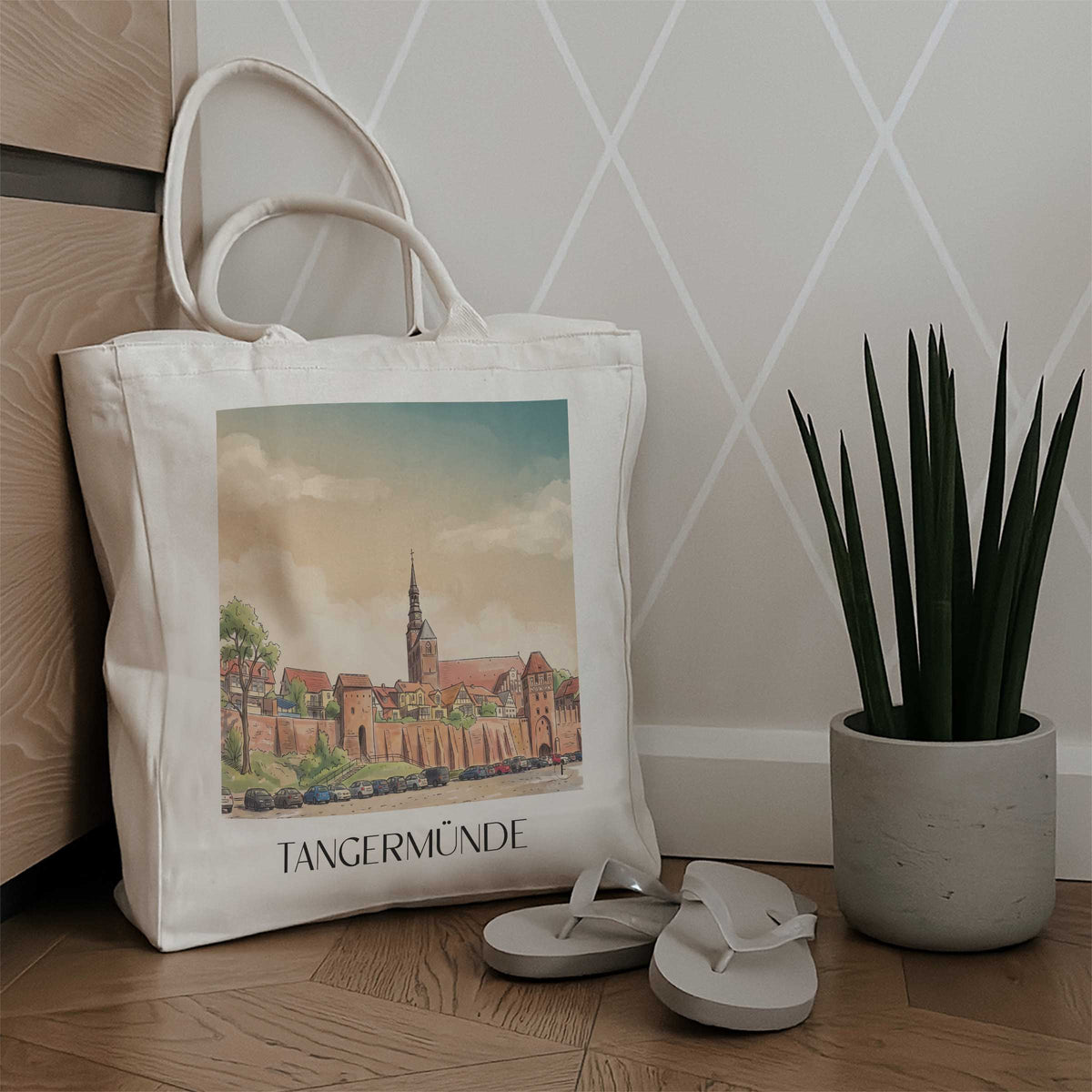 tangermünde-altmark-deutschland-einkaufstasche-aquarell