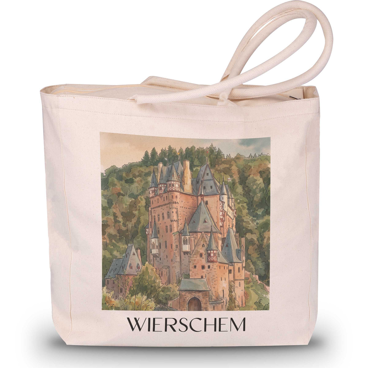 wierschem-eifel-deutschland-einkaufstasche-aquarell