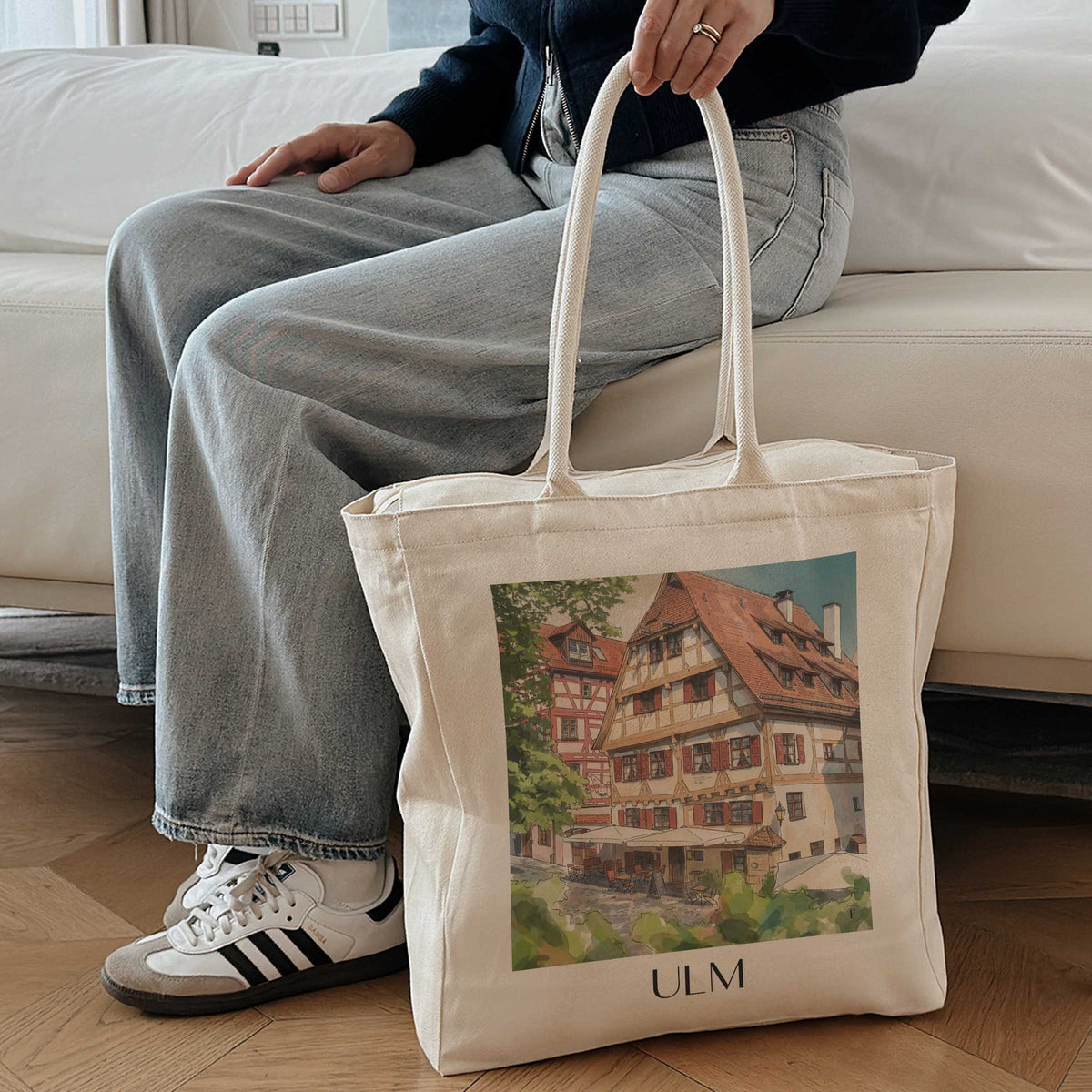 ulm-schwäbische-alb-deutschland-einkaufstasche-aquarell