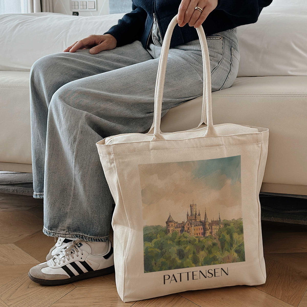 pattensen-calenberger-land-deutschland-einkaufstasche-aquarell